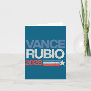 Vance Rubio 2028 President Jd Vance Marco Rubio Us Card