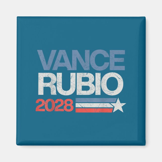 Vance Rubio 2028 President Jd Vance Marco Rubio Us Magnet (Front)