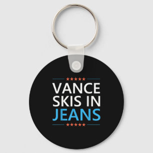 Vance Skis In Jeans Funny Skiing Jd Vance Ski Quot Key Ring