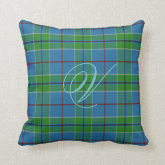 Vance Tartan Monogram Pillow