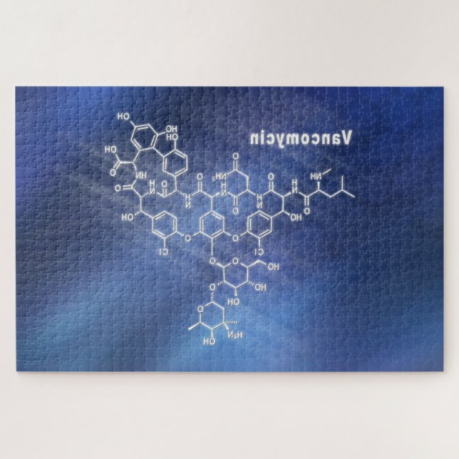 Vancomycin antibiotic jigsaw puzzle (Horizontal)