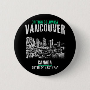 Vancouver 6 Cm Round Badge