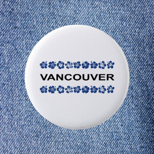 Vancouver Aloha Bands Blue Light-Color 6 Cm Round Badge