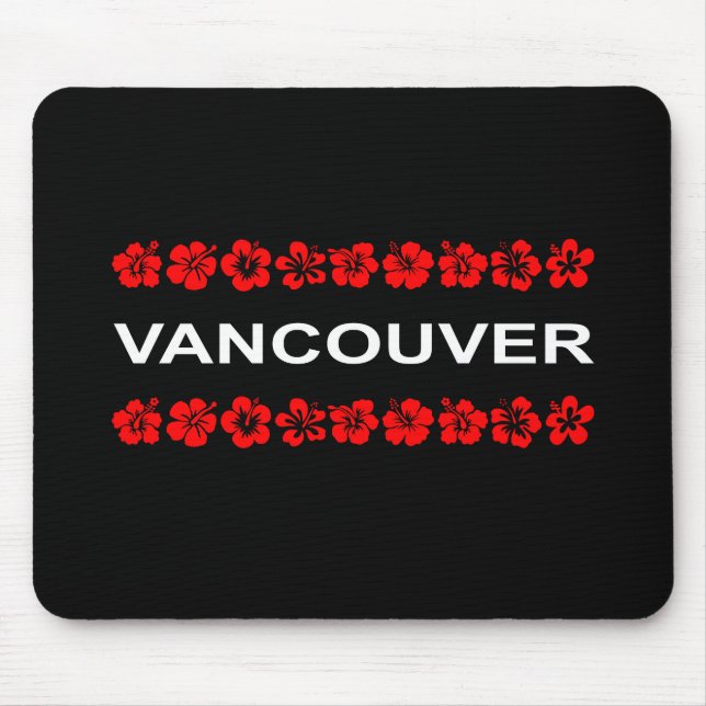 Vancouver Aloha Bands Dark Colour Mouse Pad (Front)