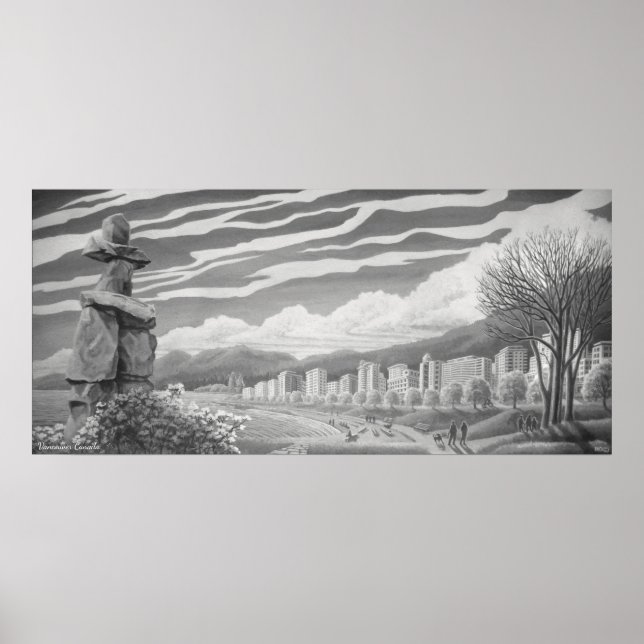 Vancouver Art Posters Vancouver Inukshuk Prints (Front)