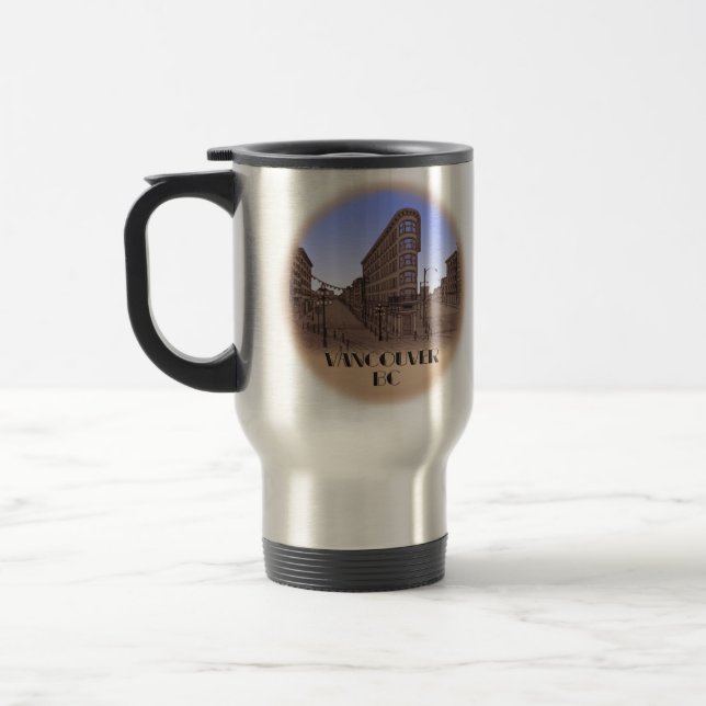 Vancouver BC Canada Coffee Cup Souvenir Travel Mug (Left)