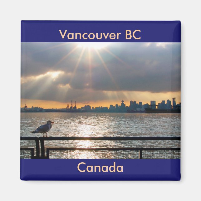 Vancouver BC, Canada - Magnet (Front)