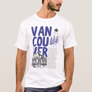 Vancouver BC Canada Skyline T-Shirt