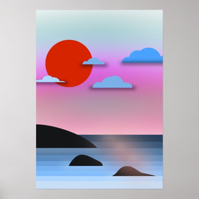Vancouver BC Coast view Poster (Front)