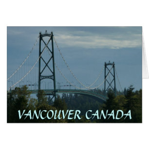 Vancouver BC Souvenir Cards Landmark Cards Custom