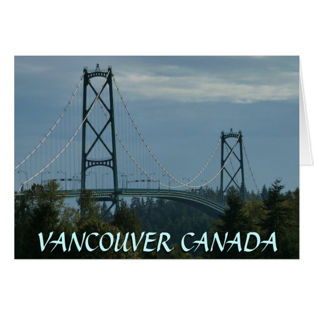 Vancouver BC Souvenir Cards Landmark Cards Custom (Front Horizontal)