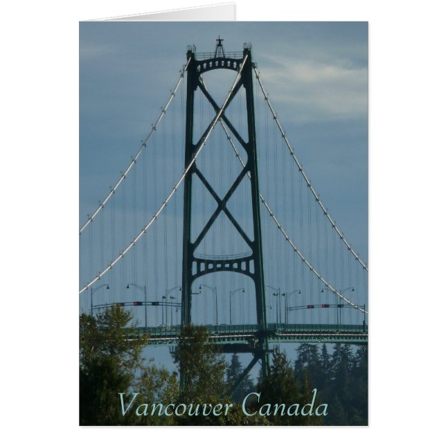 Vancouver BC Souvenir Cards Landmark Cards Custom (Front)