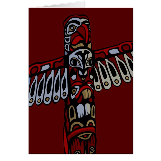Vancouver BC Souvenir Cards Totem Pole Art Cards (Front)