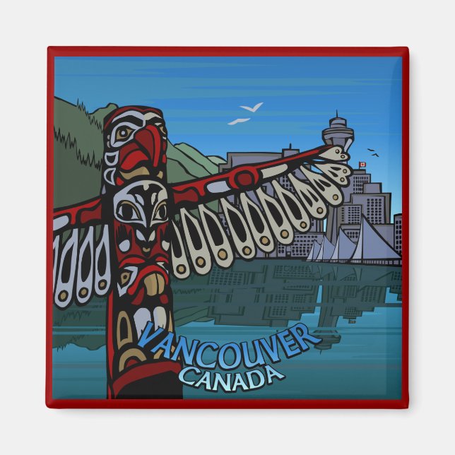 Vancouver BC Souvenir Magnets Vancouver Gifts (Front)
