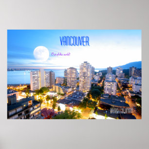 Vancouver, BC - vintage style Poster