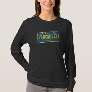 Vancouver British Columbia Canada Car Plate Bc Mou T-Shirt