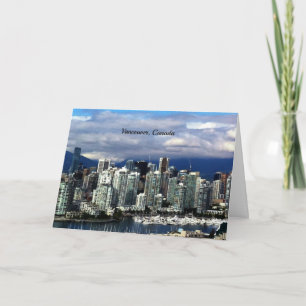 Vancouver, British Columbia, Canada cityscape Card