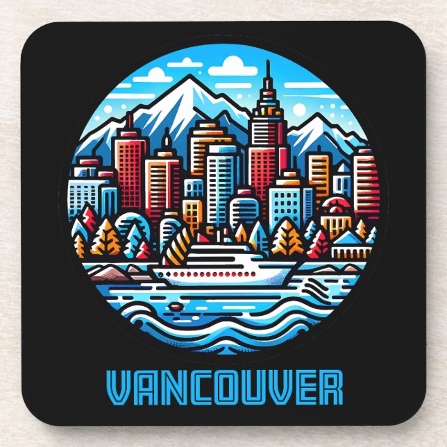 Vancouver British Columbia Canada Coaster (Front)
