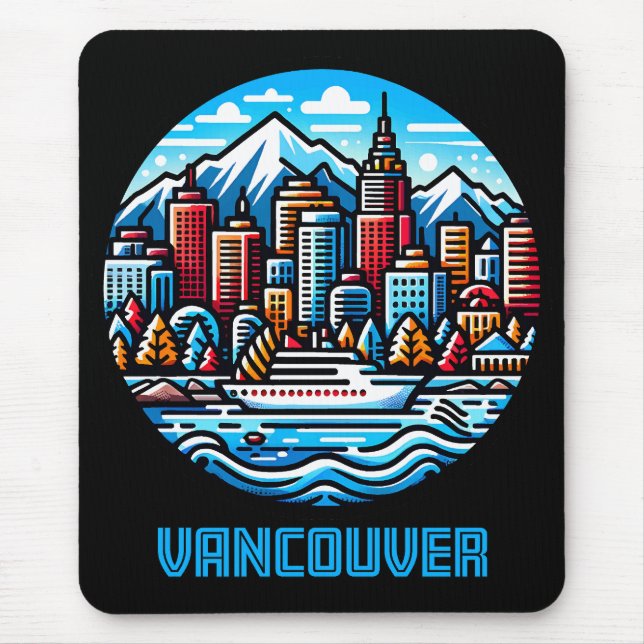 Vancouver British Columbia Canada Mouse Pad (Front)