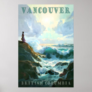 Vancouver British Columbia Canada Pacific Coast Poster
