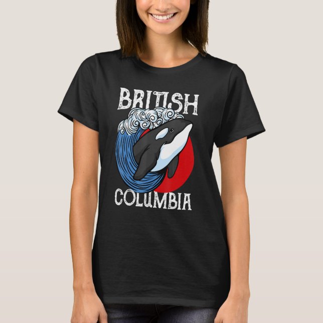 Vancouver British Columbia Orca Whale T-Shirt (Front)