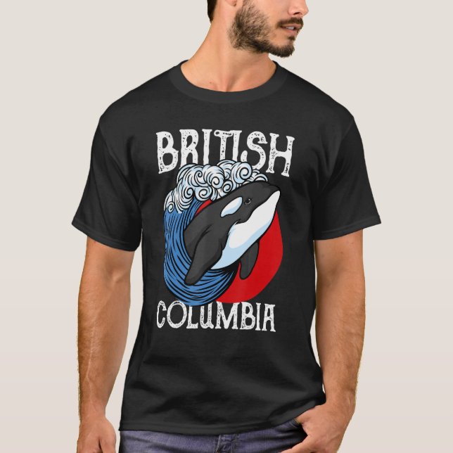 Vancouver British Columbia Orca Whale T-Shirt (Front)