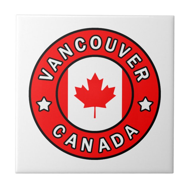 Vancouver Canada Ceramic Tile (Front)