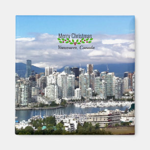 Vancouver Canada Christmas Magnet