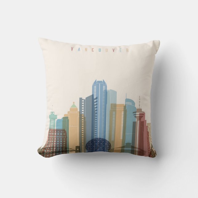Vancouver, Canada | City Skyline Cushion (Front)