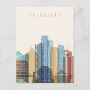 Vancouver, Canada   City Skyline Postcard