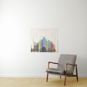 Vancouver, Canada   City Skyline Tapestry