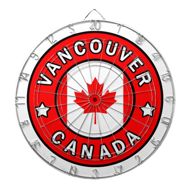 Vancouver Canada Dartboard (Front)