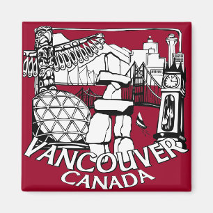 Vancouver Canada Fridge Magnets Souvenir Magnets