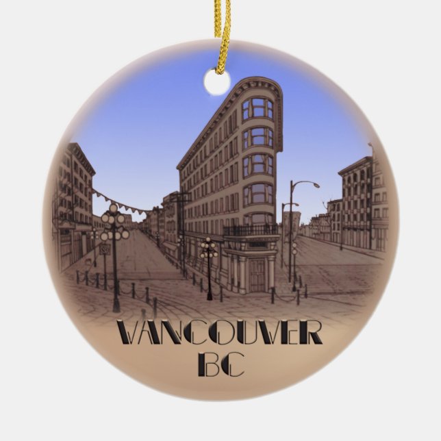 Vancouver Canada Gastown Ornament Souvenirs (Front)
