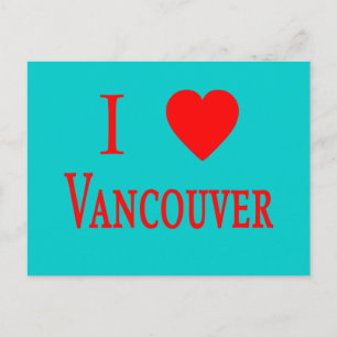 Vancouver Canada I Love Vancouver Postcard