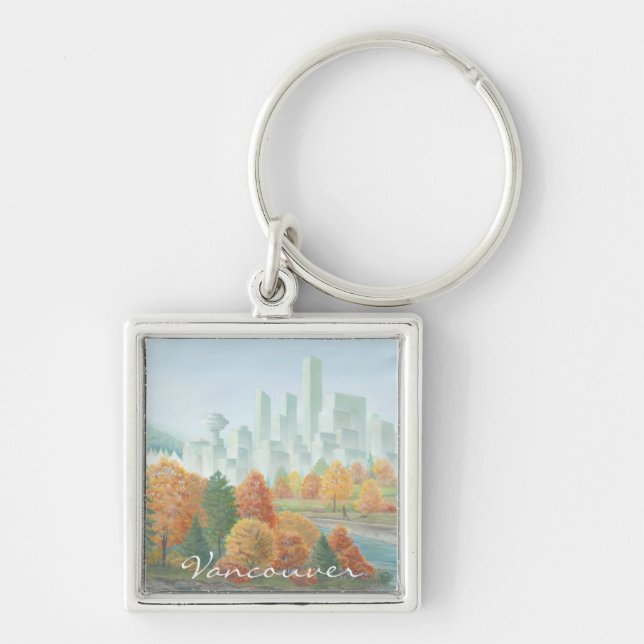 Vancouver Canada Key Chain Landscape Souvenirs (Front)