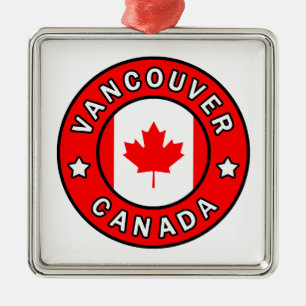 Vancouver Canada Metal Ornament