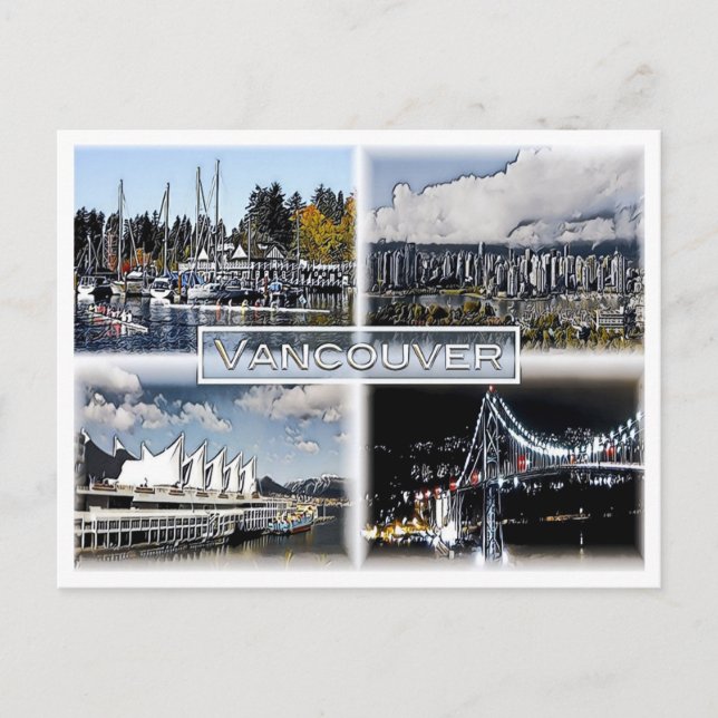 Vancouver - Canada - Mosaic - Postcard (Front)