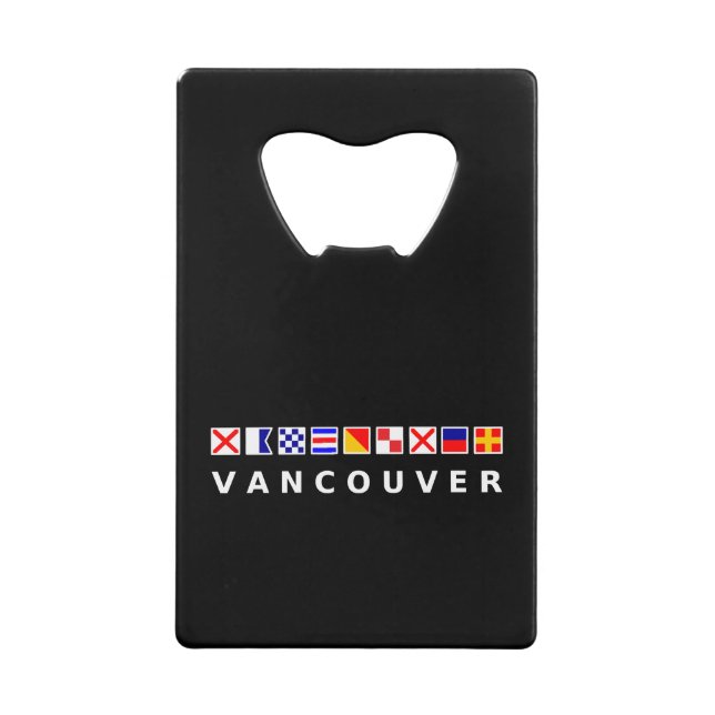 Vancouver Canada Nautical Sailing Flags Dark Color (Front)