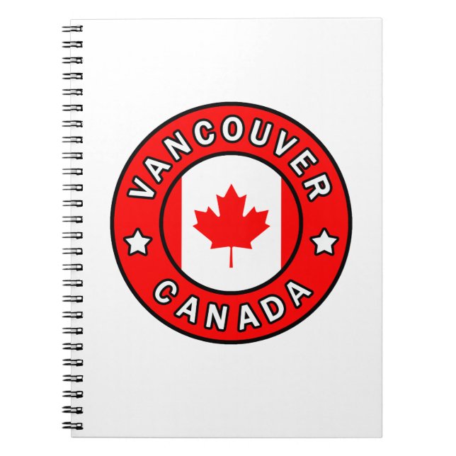 Vancouver Canada Notebook (Front)