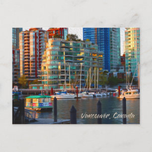 Vancouver, Canada: Oil Painting Photograph Postcard