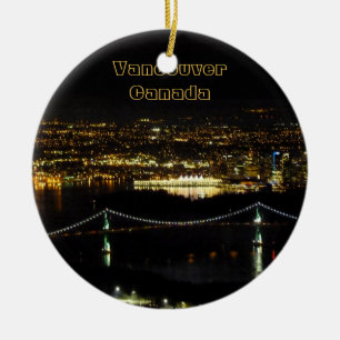 Vancouver Canada Ornament Custom Vancouver Gifts