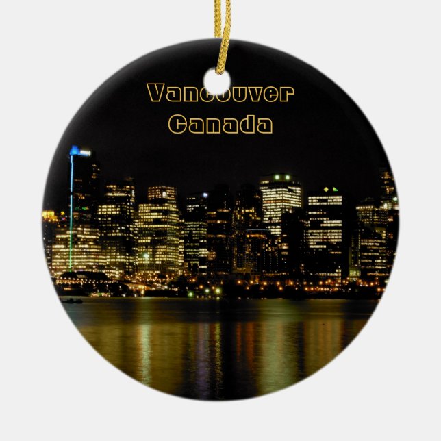 Vancouver Canada Ornament Custom Vancouver Gifts (Front)