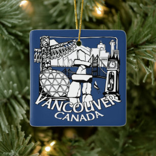 Vancouver Canada Ornament Personalised Souvenir
