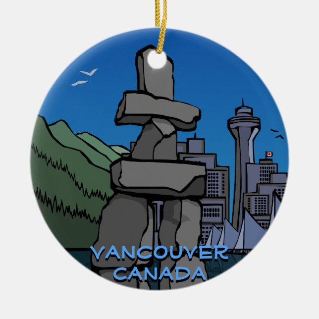 Vancouver Canada Ornament Vancouver Souvenirs (Front)