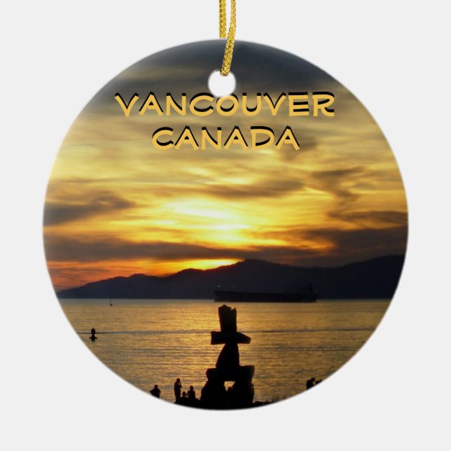 Vancouver Canada Ornament Vancouver Souvenirs (Front)