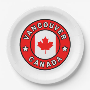 Vancouver Canada Paper Plate