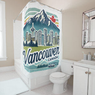 Vancouver Canada Shower Curtain