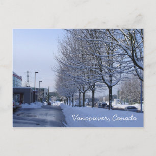 Vancouver, Canada Snow Postcard