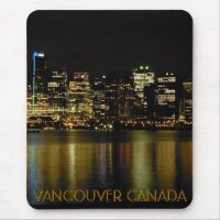 Vancouver Canada Souvenir Mouse Pad City Lights